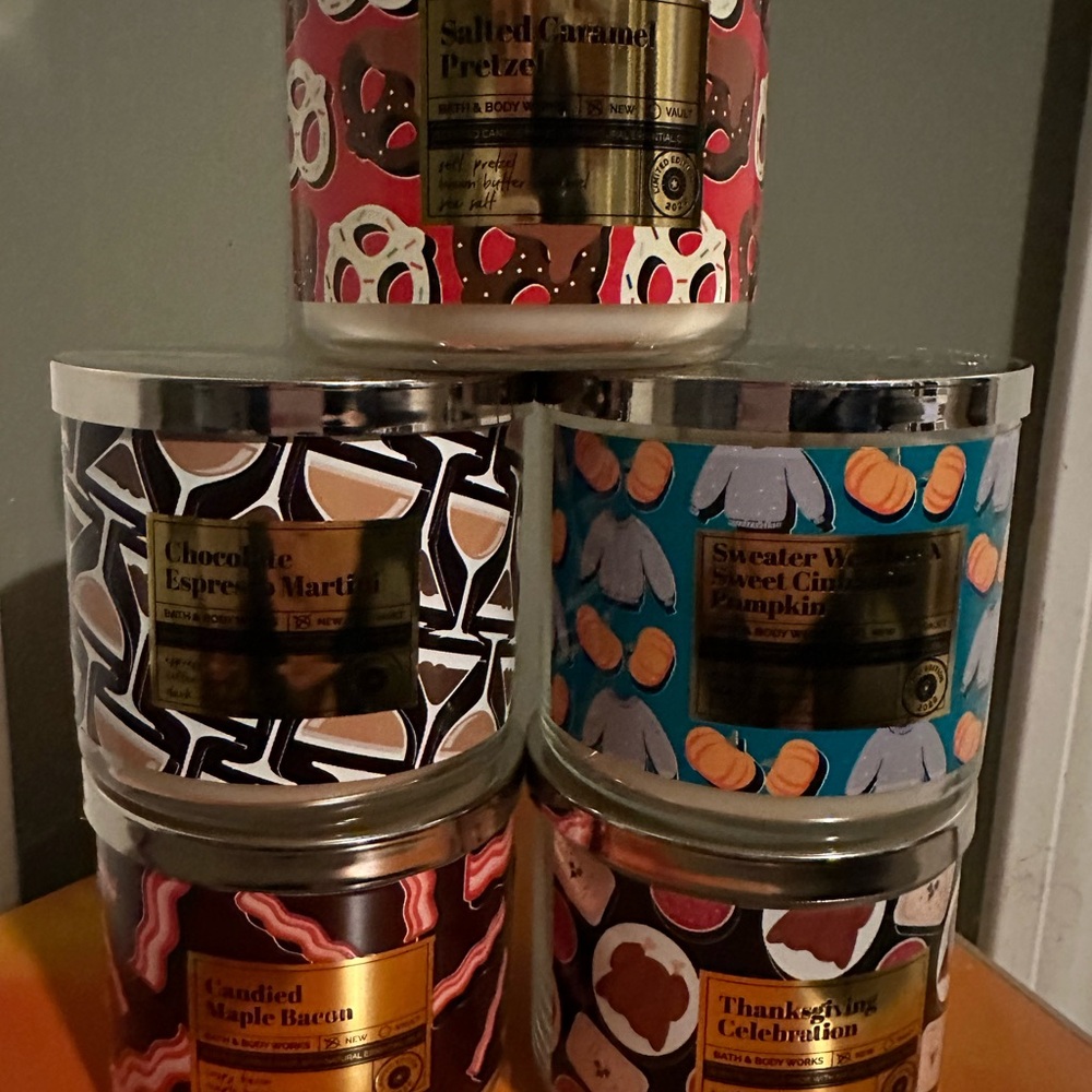 Limited Edition Bath and Body Works 3 wick candle collection from 2022.